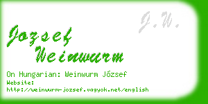 jozsef weinwurm business card